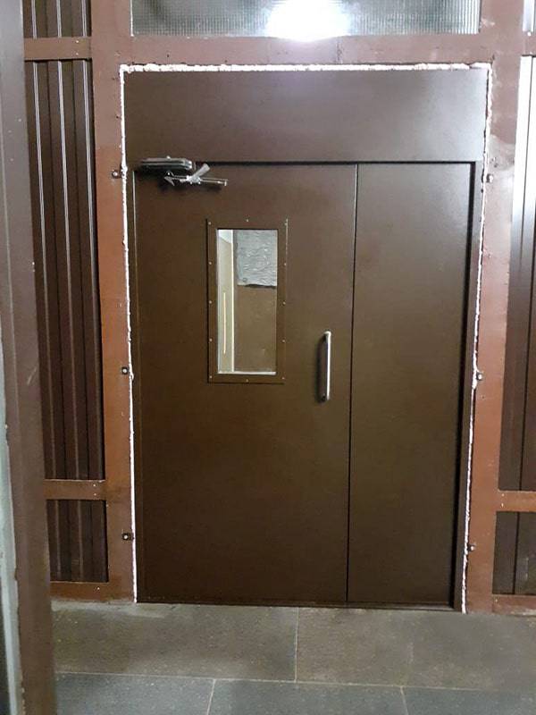 Фото двери с фрамугой и стеклом