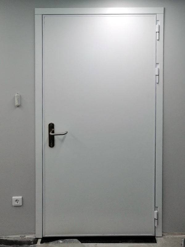 Одностворчатая дверь снаружи Одностворчатая дверь снаружи