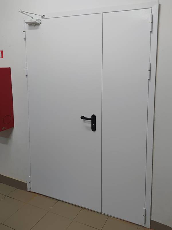 Полуторная дверь, фото снаружи (ул. Звенигородская, 5)